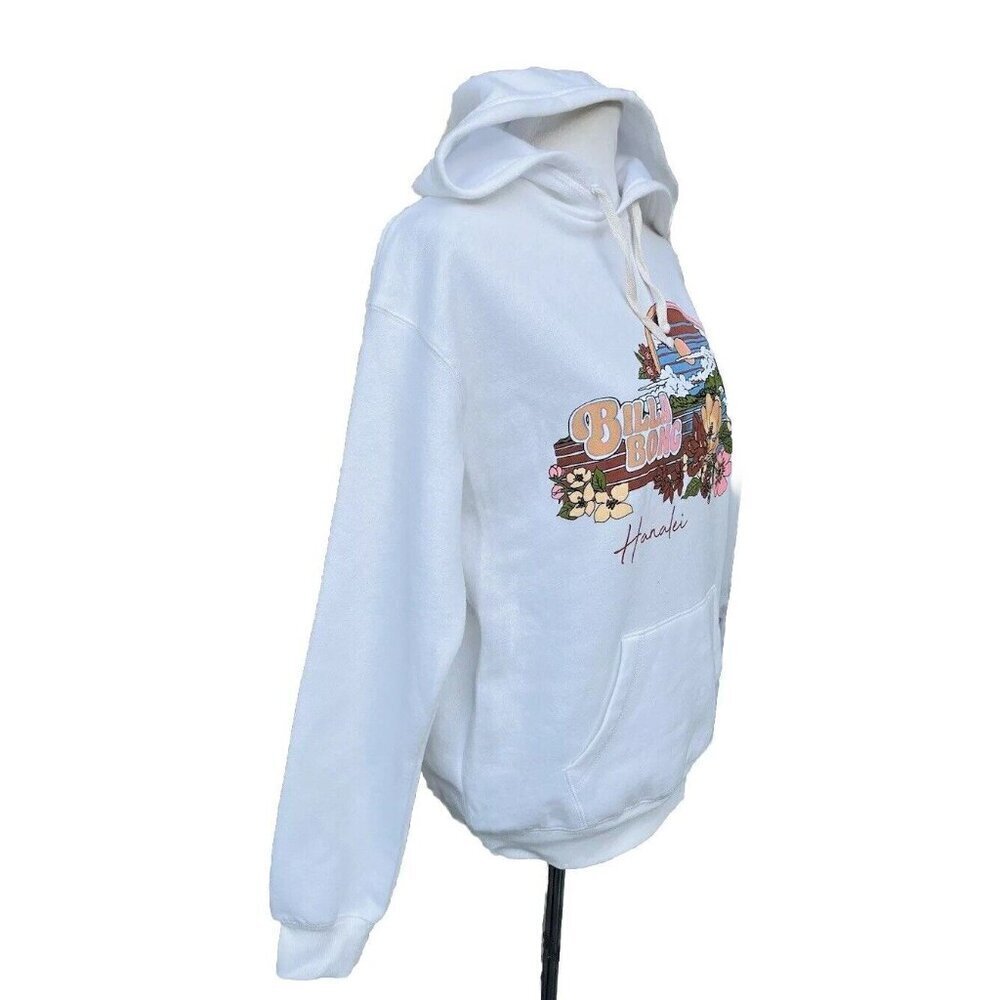 BILLABONG Coastal Dreamer Hoodie Pullover Women’s Size S White Kangaroo Pocket - Picture 6 of 7